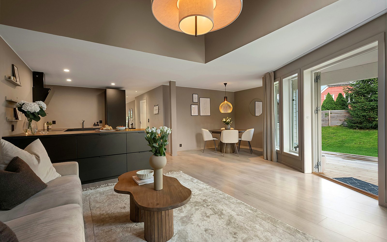 Bright family living room