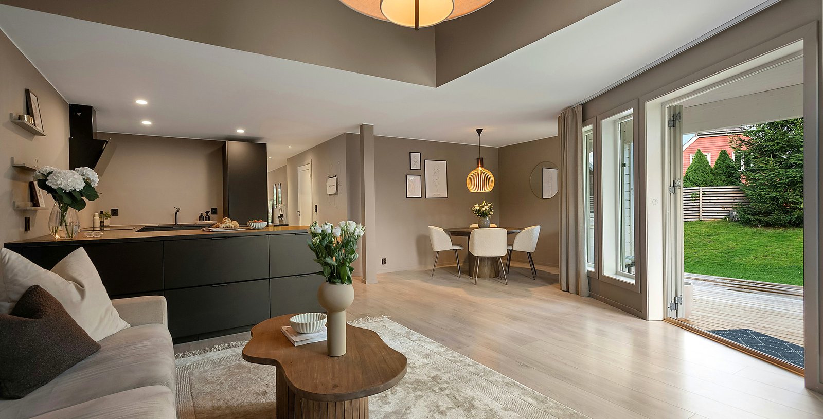 Warm welcoming apartment interior